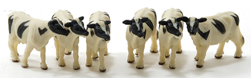 Black and White Cow, 6pc
